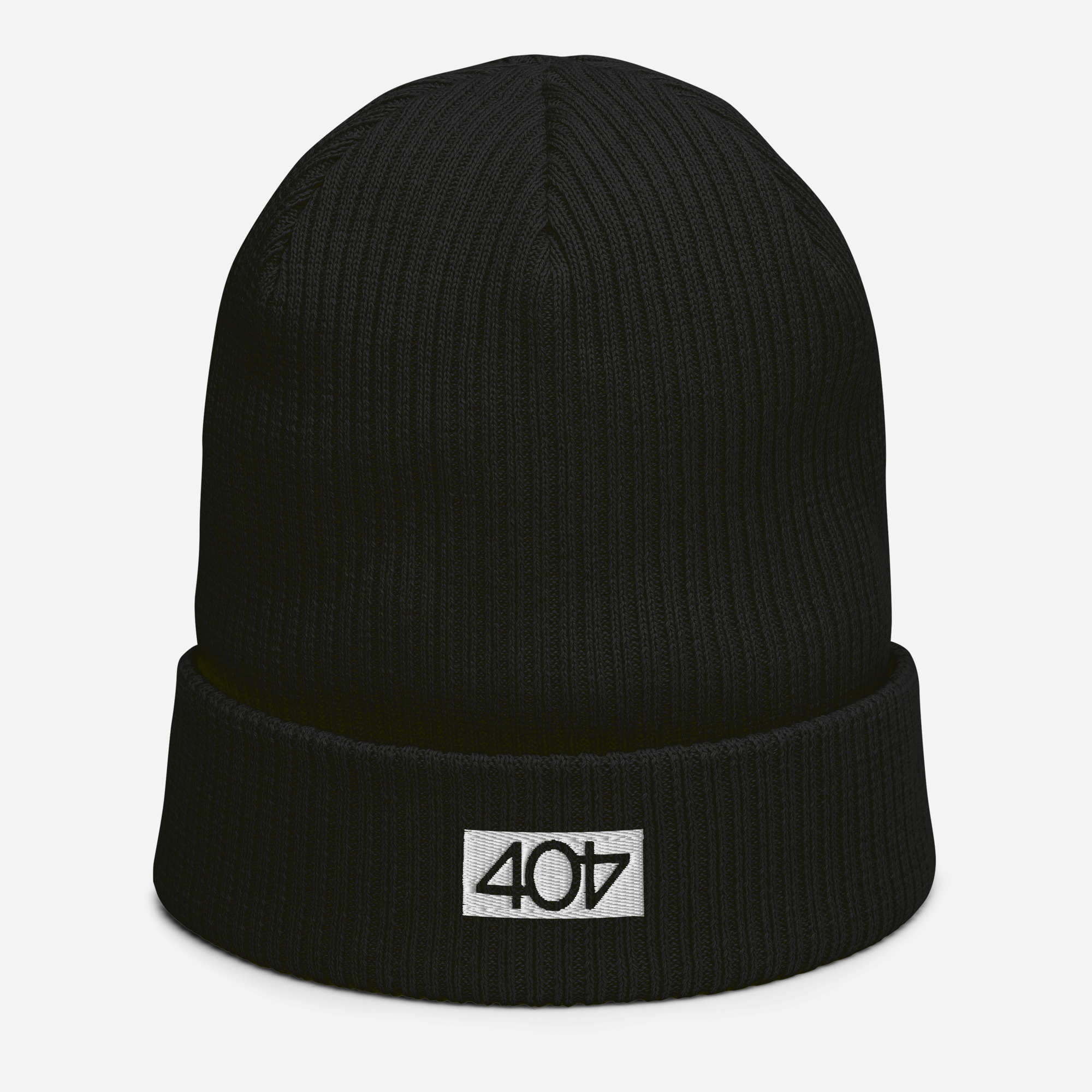 404 Organic ribbed beanie