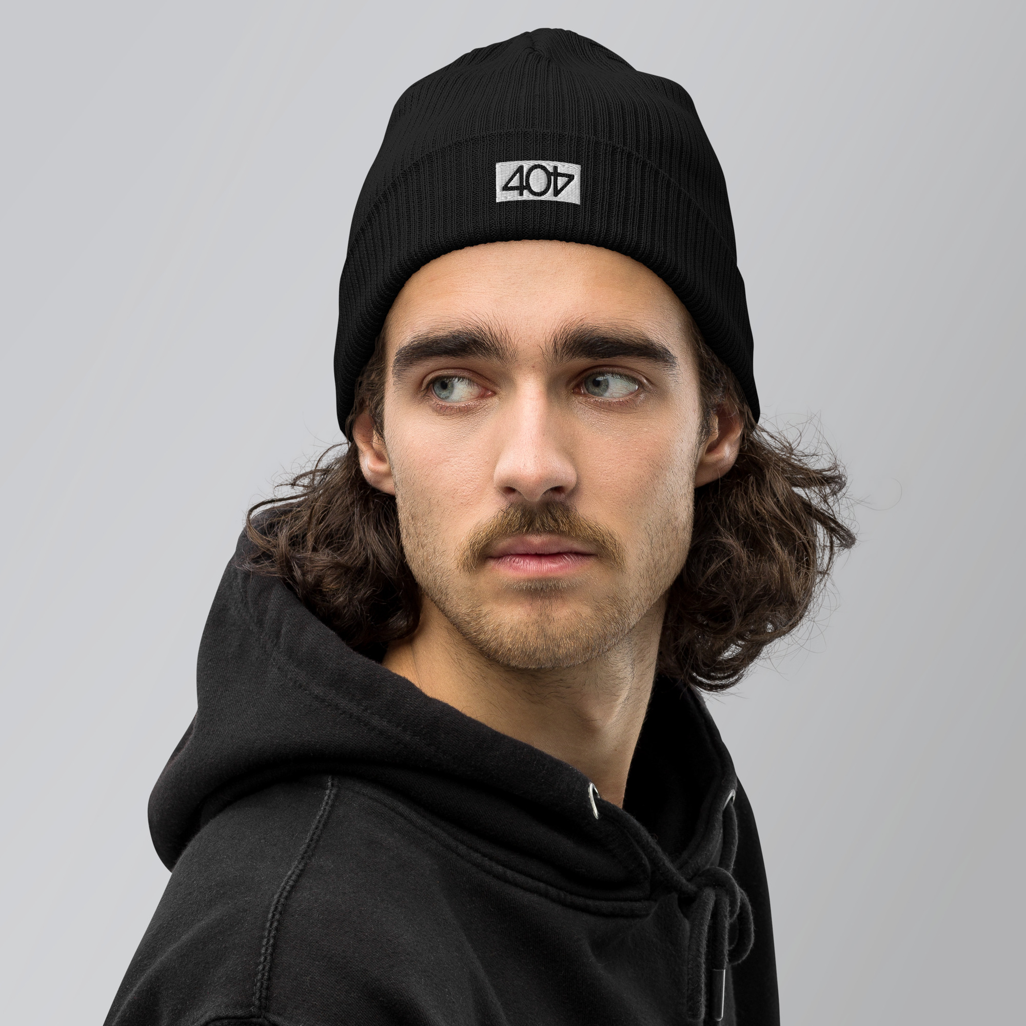 404 Organic ribbed beanie - Image 3